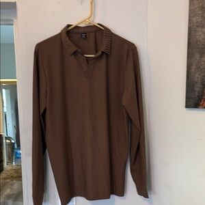 Brown Long Sleeve Shirt
